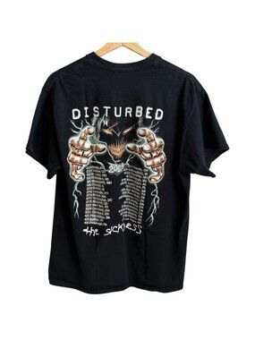 Disturbed Sickness 25th Anniversary Tour 2025 Concert Merch Tshirt Black L